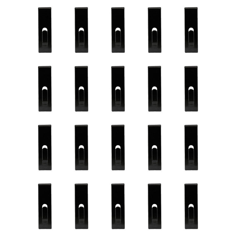 20 PCS BLACK Gridwall Utility  Hook Picture  Hanger Grid  Panel Notch Display