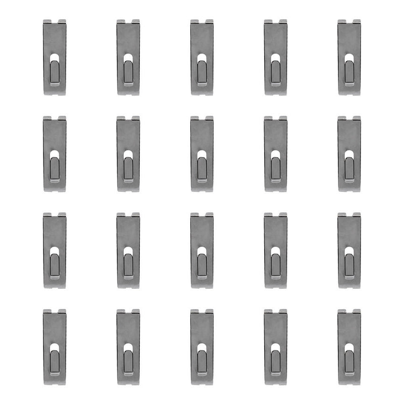 20 PCS CHROME Gridwall Utility  Hook Picture  Hanger Grid  Panel Notch Display