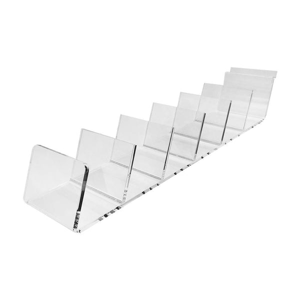 20'' x 4'' Slatwall Lucite Clear Acrylic Clutch Display Fixture
