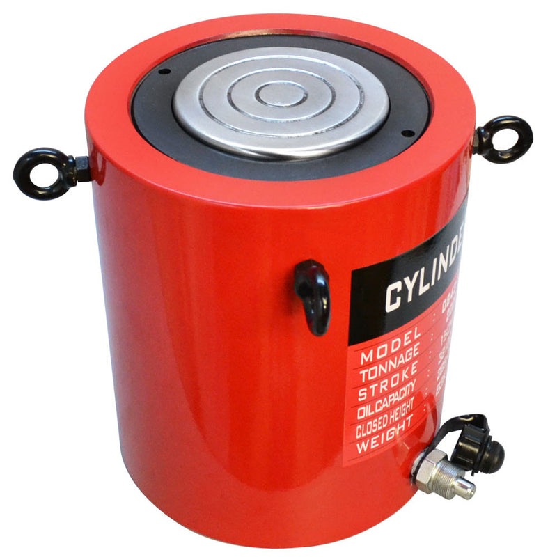 200 Ton Hydraulic Cylinder 2" (50mm) Stroke Jack Ram 185mm Closed Height
