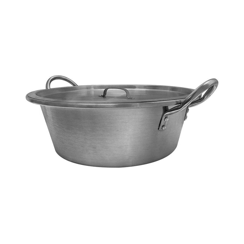 21'' Stainless Steel Cazo With Lid Pot Pan Wok Gas Stove burner Cook