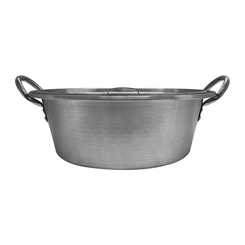 21'' Stainless Steel Cazo With Lid Pot Pan Wok Gas Stove burner Cook