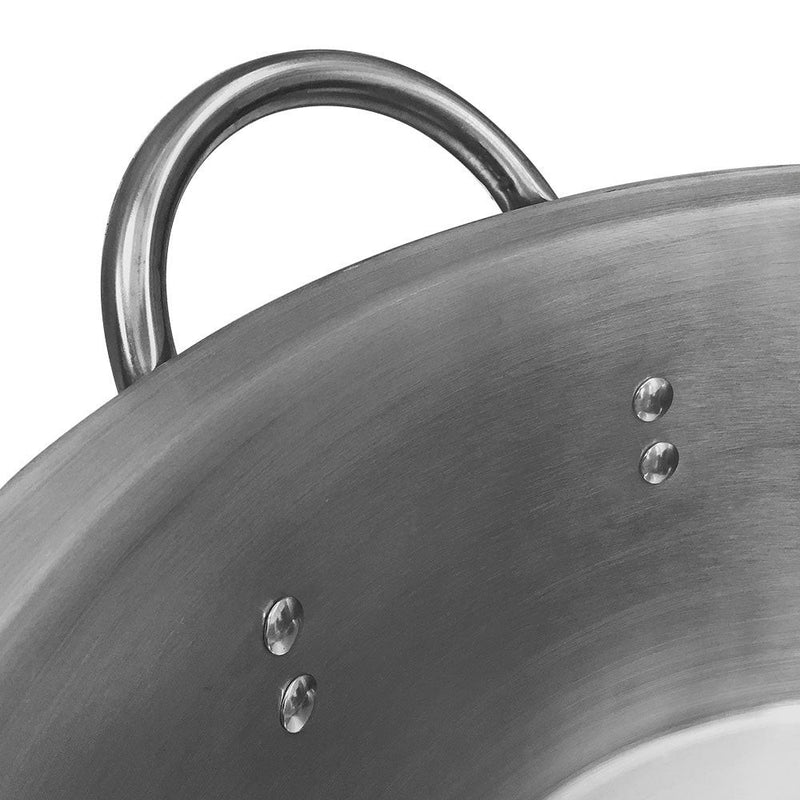 21'' Stainless Steel Cazo With Lid Pot Pan Wok Gas Stove burner Cook