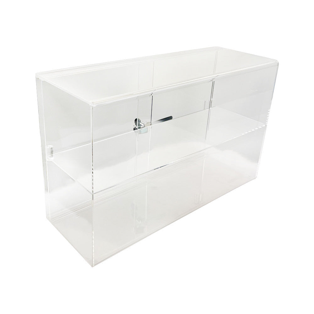 21''L x 7-1/2''W x 13''H Acrylic Security Case Sliding Back Door Displ
