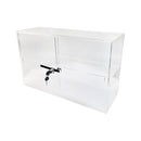 21''L x 7-1/2''W x 13''H Acrylic Security Case Sliding Back Door Display Case