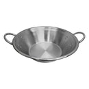 22"W x 7-1/2'' Depth Carnitas Cazo Stainless Steel Caso Pot Pan Wok Gas Stove Burner