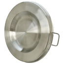 22'' Wide Stainless Steel Concave UP Comal Griddle Pan Cook Grill Fry Pan Large