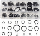 225 pc Snap Retaining Ring Assortment Kit 18 Popular Size 1-1-4'' - 1-4'' Rings