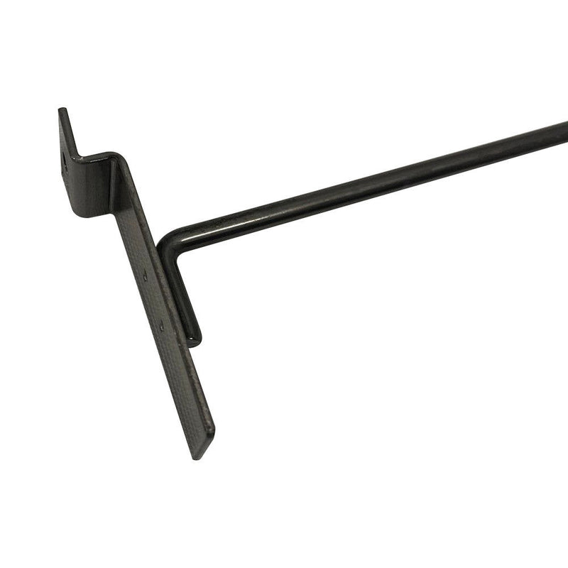 24 Pc 8'' Raw Steel Slatwall Hook Hooks Retail Display Wire Metal Hanger