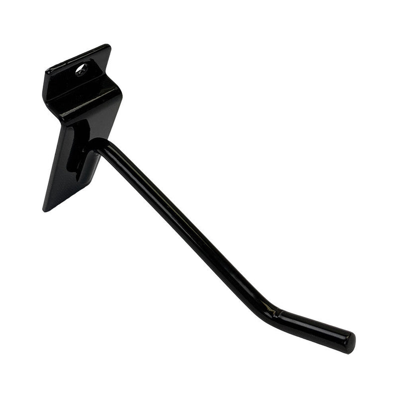 24 Pcs 4'' Black Slatwall Hook Hooks Retail Display Wire Metal Hanger