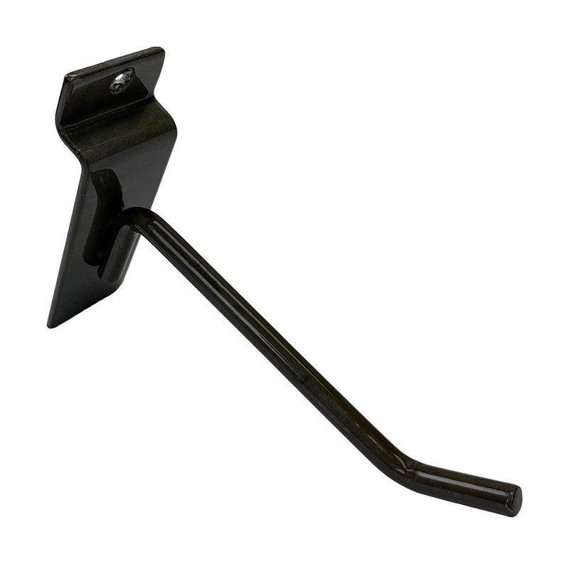 24 Pcs 4'' Raw Steel Slatwall Hook Hooks Retail Display Wire Metal Hanger