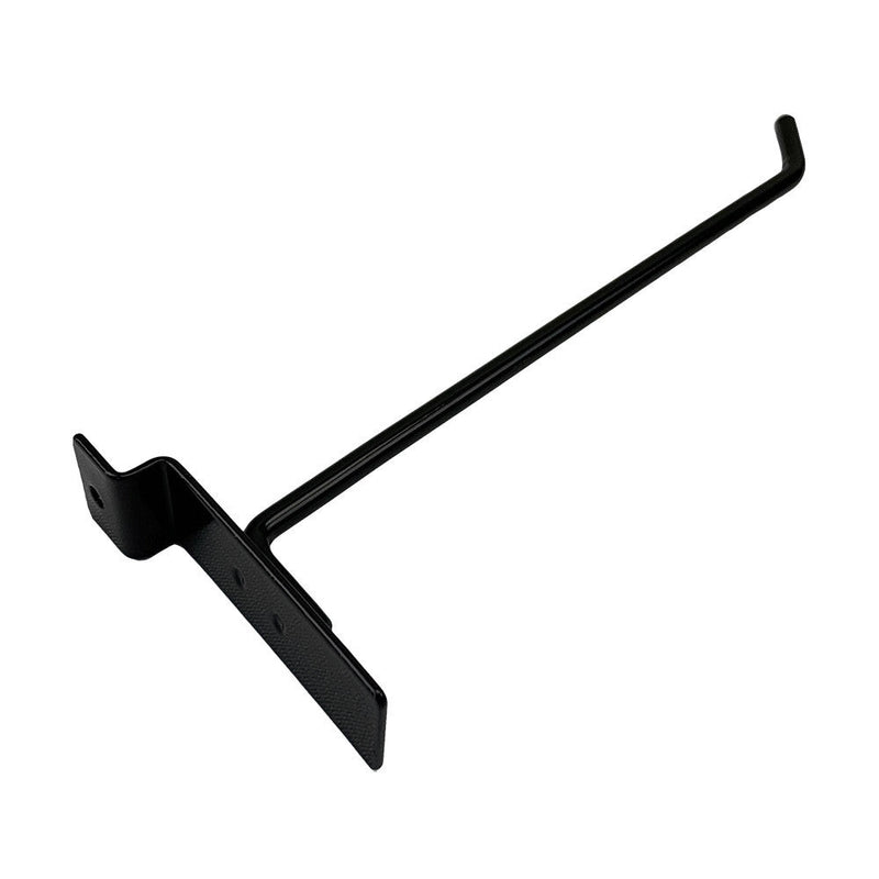 24 Pcs 8'' Black Slatwall Hook Hooks Retail Display Wire Metal Hanger