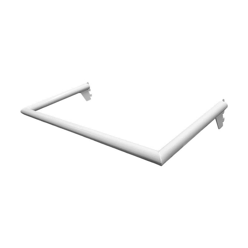 24" White Industrial Pipe Rack Hangrail Retail Display Clothes Hanger