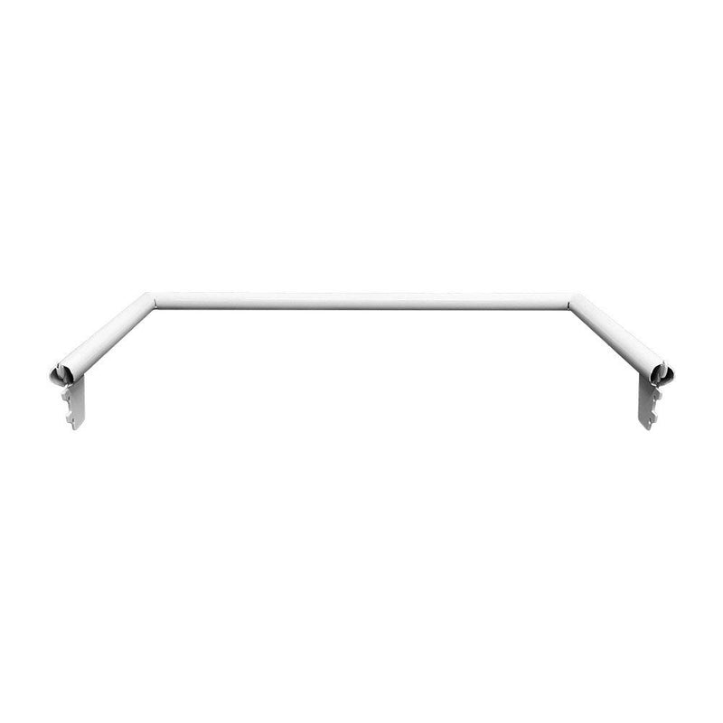 24" White Industrial Pipe Rack Hangrail Retail Display Clothes Hanger