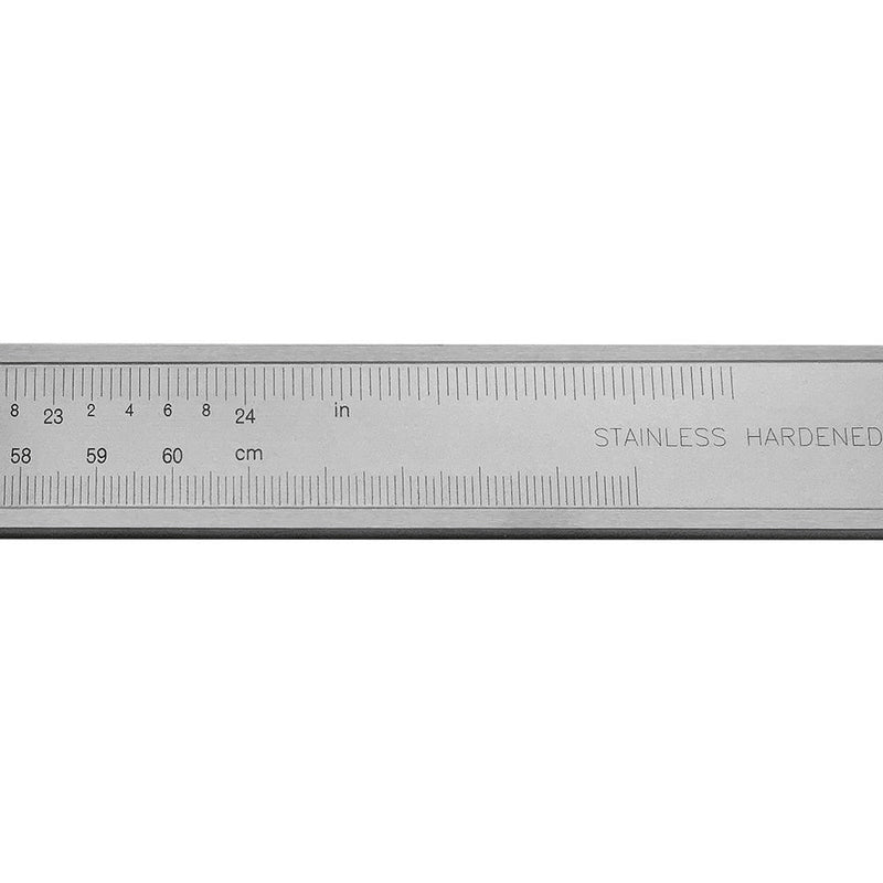24" / 60cm (600mm) Inch Metric Heavy Duty Vernier Caliper Ruler with Case
