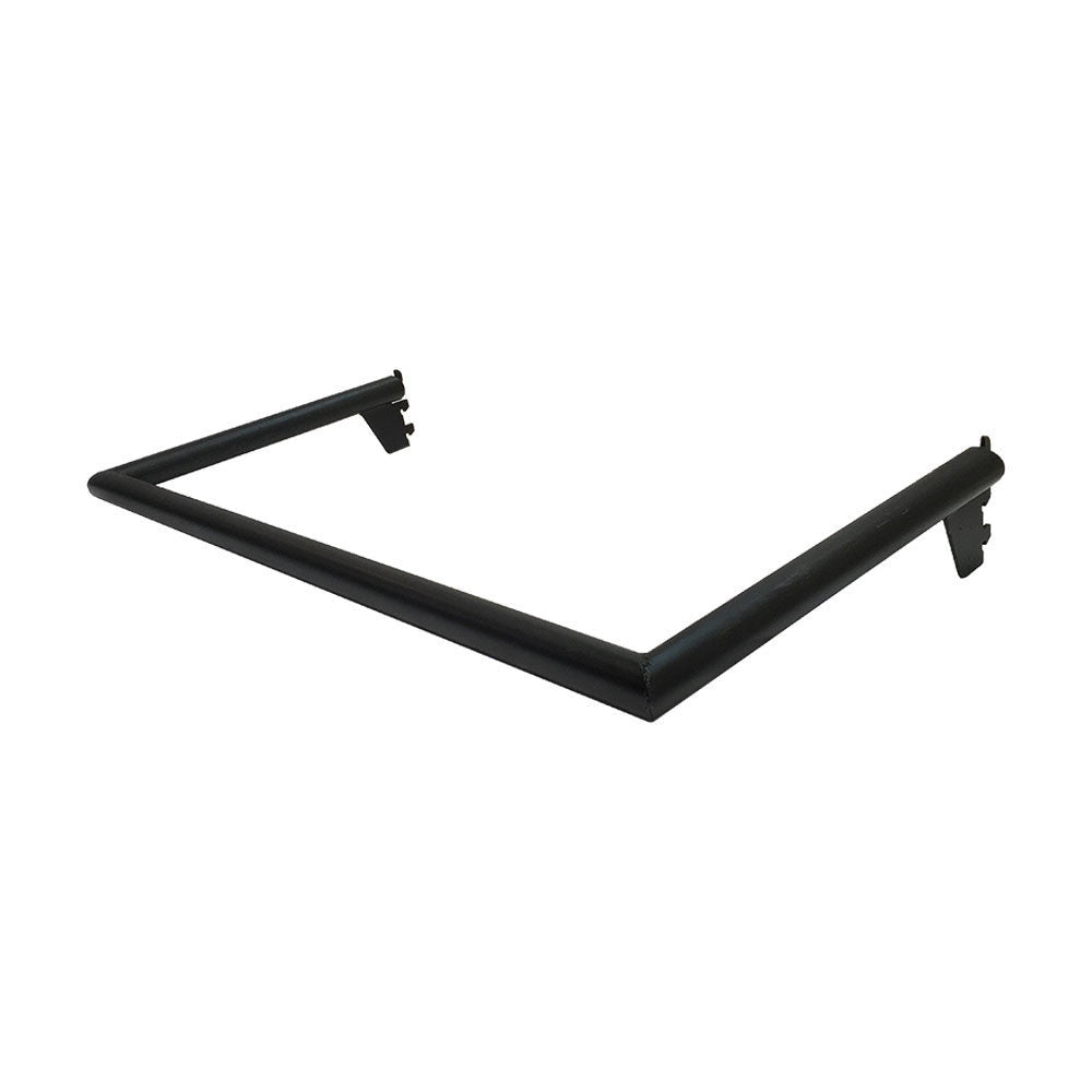 24'' Matte Black Industrial Pipe Rack Hangrail Retail Display Fixture