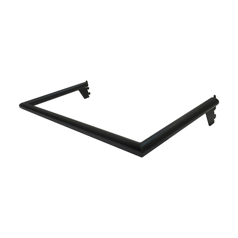 24'' Matte Black Industrial Pipe Rack Hangrail Retail Display Fixture Clothes Hanger