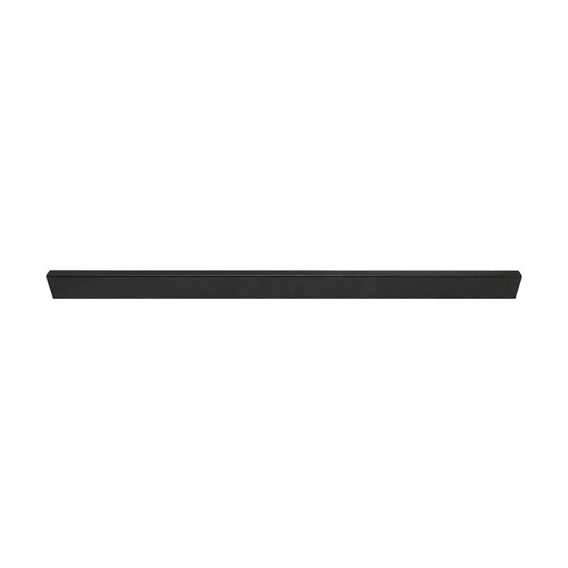 24'' Matte Black Industrial Pipe Style Rectangular Tubing Hangrail Retail Display Fixture