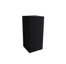 24'' x 24'' x 54'' Black Slatwall Tower Unit Retail Store Display Fixture