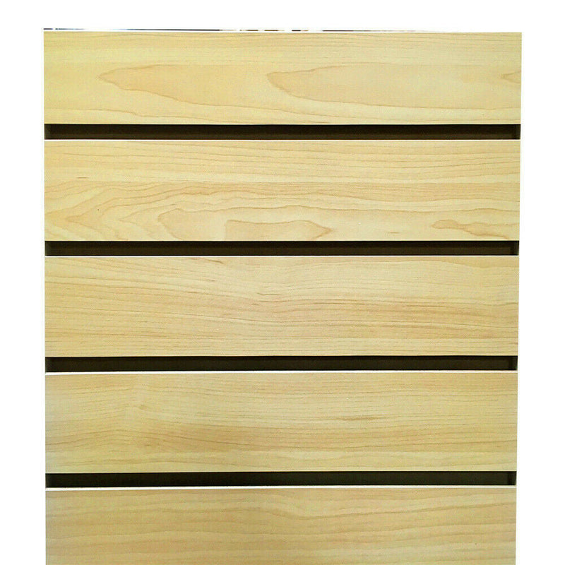 24'' x 24'' x 54'' Maple Slatwall Tower Unit Retail Store Display Fixture