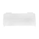 24-1/2'' x 6-1/2'' x 9'' Lucite Clear Acrylic Slatwall Three Tier Bin Store Retail Fixture