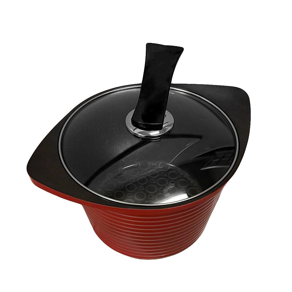 24cm (9-1-2'') Non-Stick 3D Ceramic Stock High Pot Cookware 5.2L Made in Korea