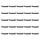 25 PC 12" Black Slatwall Hangrail Bracket Hold 1-1-4" Round Tube Retail Display