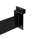 25 PC 12" Black Slatwall Hangrail Bracket Hold 1-1-4" Round Tube Retail Display