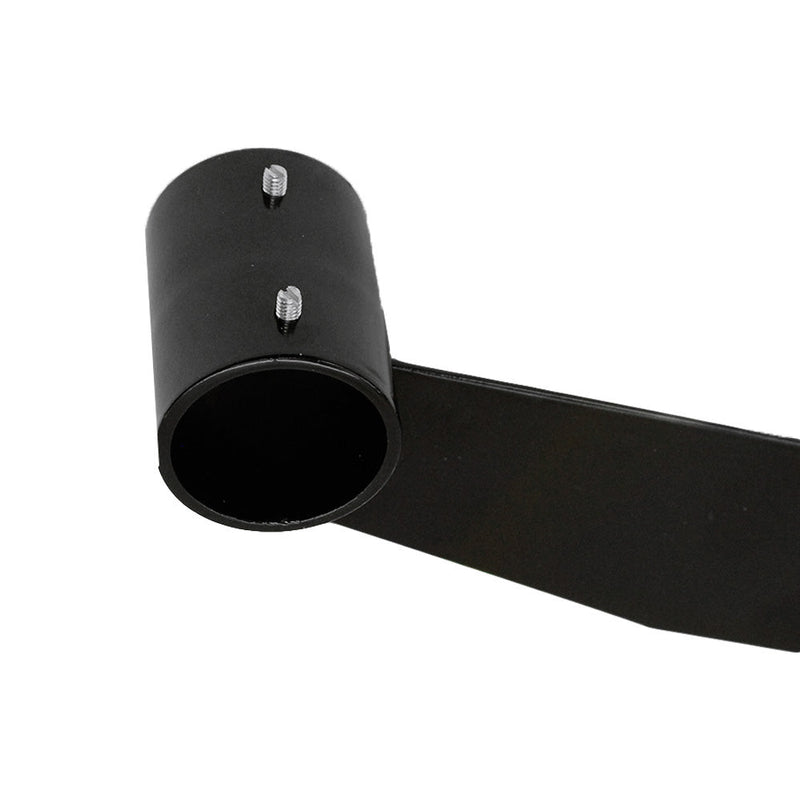 25 PC 12" Black Slatwall Hangrail Bracket Hold 1-1-4" Round Tube Retail Display