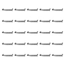 25 PC 12" Chrome Slatwall Hangrail Bracket Hold 1-1/4"  Round Tube Retail Display