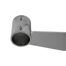 25 PC 12" Chrome Slatwall Hangrail Bracket Hold 1-1/4"  Round Tube Retail Display