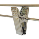 25 Pc 12'' Metal Hangers Chrome Pant & Skirt Hanger Clip Fixture Retail Store Adult Size