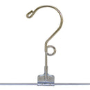 25 Pc 12'' Metal Hangers Chrome Pant & Skirt Hanger Clip Fixture Retail Store Adult Size
