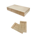 25 Pc Kraft Pinstripe 24'' x 14'' x 4'' Two Piece Apparal Gift Boxes