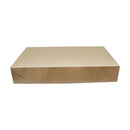 25 Pc Kraft Pinstripe 24'' x 14'' x 4'' Two Piece Apparal Gift Boxes