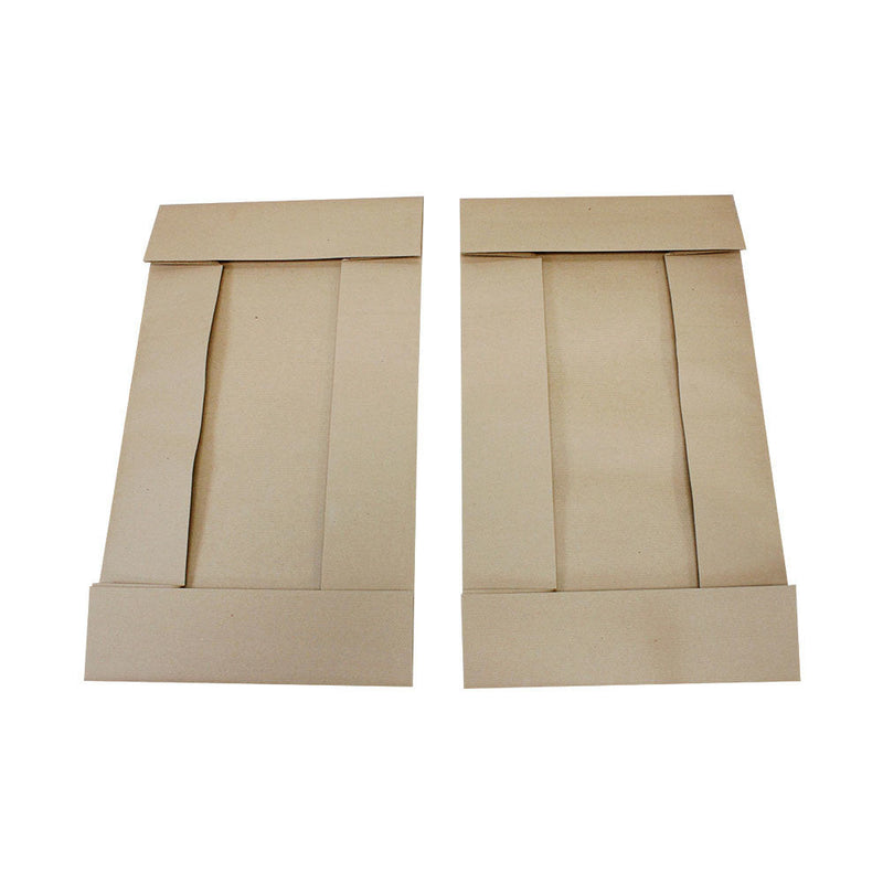 25 Pc Kraft Pinstripe 24'' x 14'' x 4'' Two Piece Apparal Gift Boxes