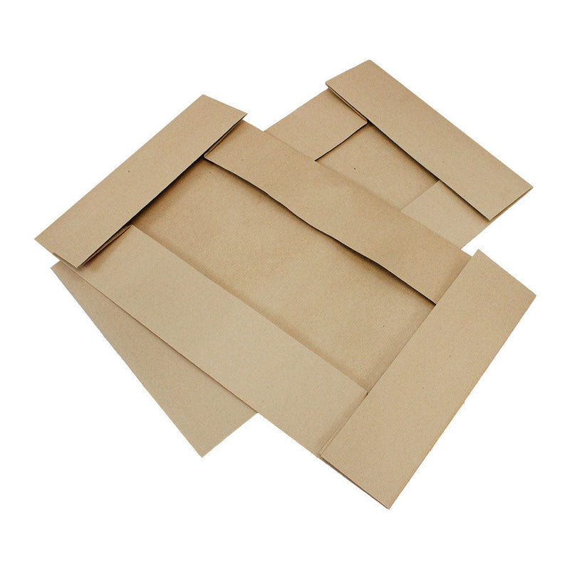 25 Pc Kraft Pinstripe 24'' x 14'' x 4'' Two Piece Apparal Gift Boxes