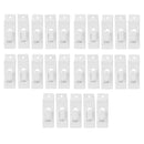 25 Pcs White Single Notch Slatwall Hook Hooks Retail Display Metal Picture Hanger