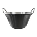 25''W x 13''H Carnitas Cazo Stainless Steel Caso Pot Pan Wok Gas Stove