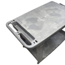 Mobile service cart with 2 plastic shelves and 500lb load capacity