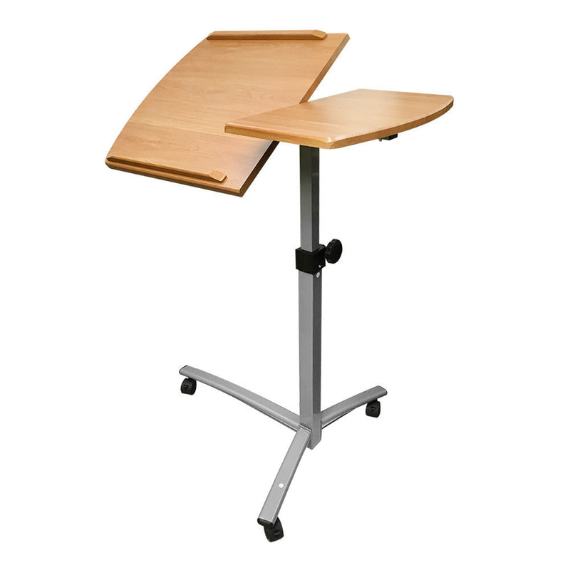 26-40'' Adjustable Angle & Height Rolling Laptop Desk Cart Hospital Table Stand