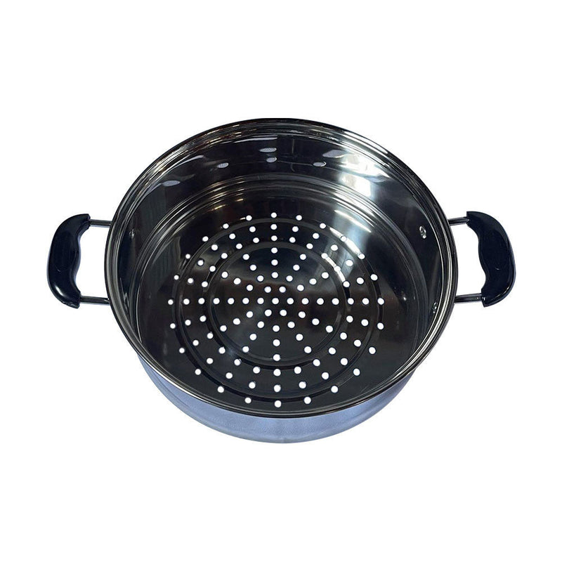 26cm Stainless Steel 2 Tier Steam Pot Cookware Steamer Meat Vegetable Cooker