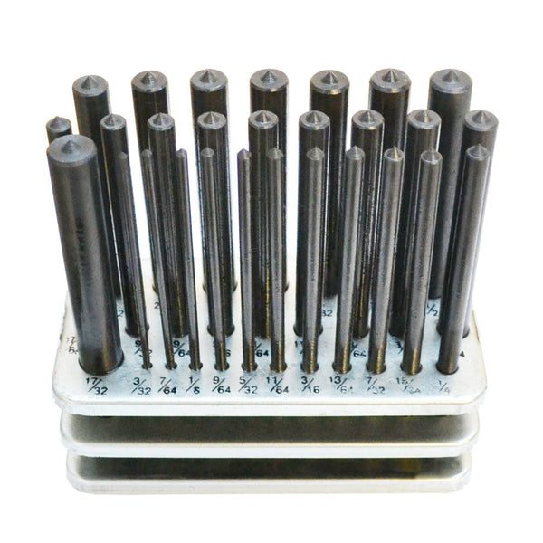 28 Pcs. 3-32 - 1-2'' Transfer Punch By 64th Set Punches Machinist Thread Tool