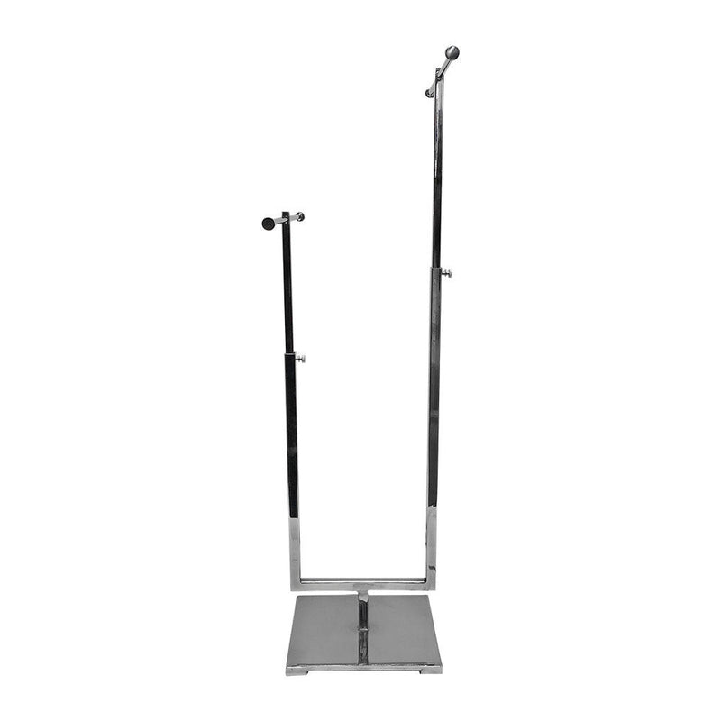 28-1/2''H Chrome Adjustable 2 Tier Jewelry Stand Retail Store Display Fixture