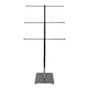 28-1/2''H Chrome Adjustable 3 Tier Jewelry Stand Retail Store Display Fixture