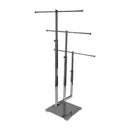 28-1/2''H Chrome Adjustable 3 Tier Jewelry Stand Retail Store Display Fixture