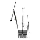 28-1/2''H Chrome Adjustable 3 Tier Jewelry Stand Retail Store Display Fixture