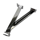 2Pc 12" Slatwall Reinforced Rectangular Square Tube Hangbar Bracket Metal Hanger