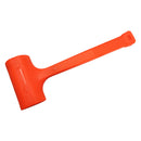 Orange Dead Blow Rubber Mallet with Soft Face – Non-Marring Non-Sparking Hammer Tool