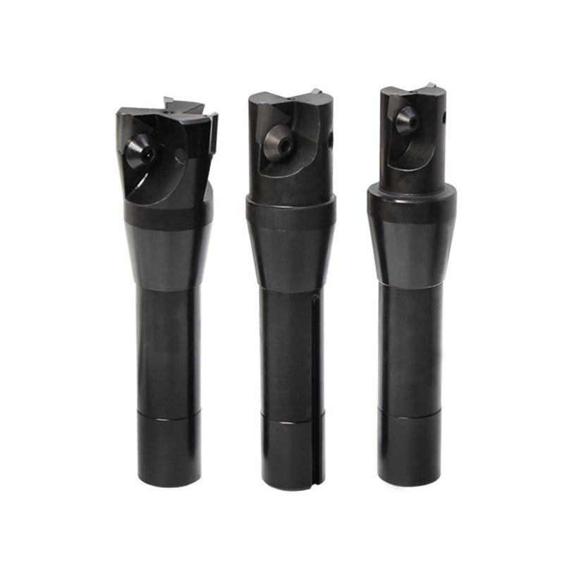3 PC 90 Degree R8 Shank Indexable End Mill Set Set 1.0", 1-1/4", 1-1/2"